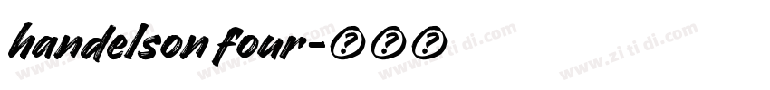 handelson four字体转换
